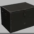 Green Wooden Storage Box For Hardware Tools With Metal Latches And Handles