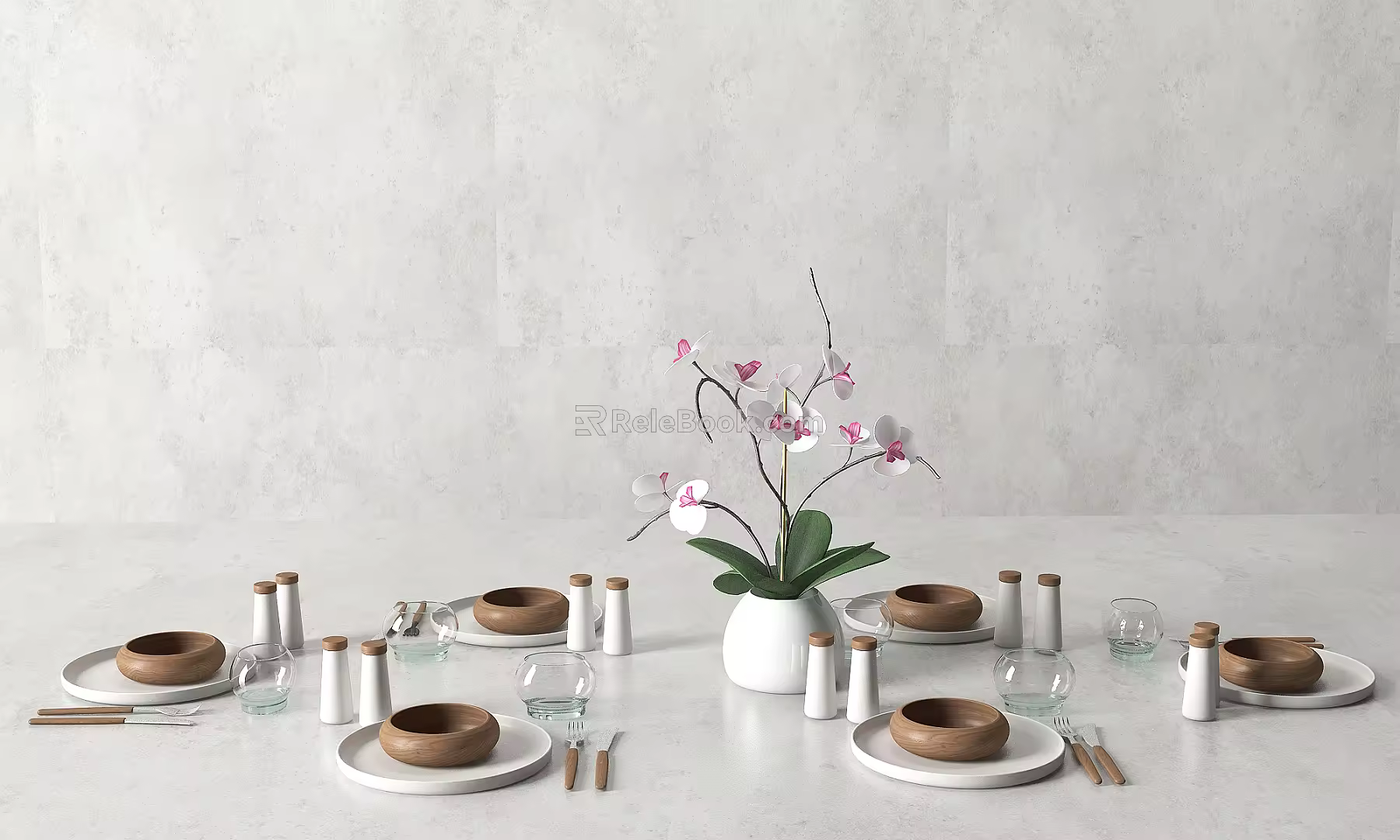 Nordic Tableware Dinner Plate 3d model