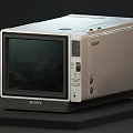 Sony TV monitor computer is old 3d model