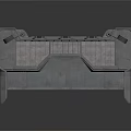 Industrial Metal Equipment With Grid Platforms And Rectangular Tank Structure