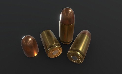 Ammunition 9x19mm 3d model