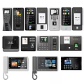Fingerprint machine face machine recognition machine face recognition machine phone punch machine 3d model