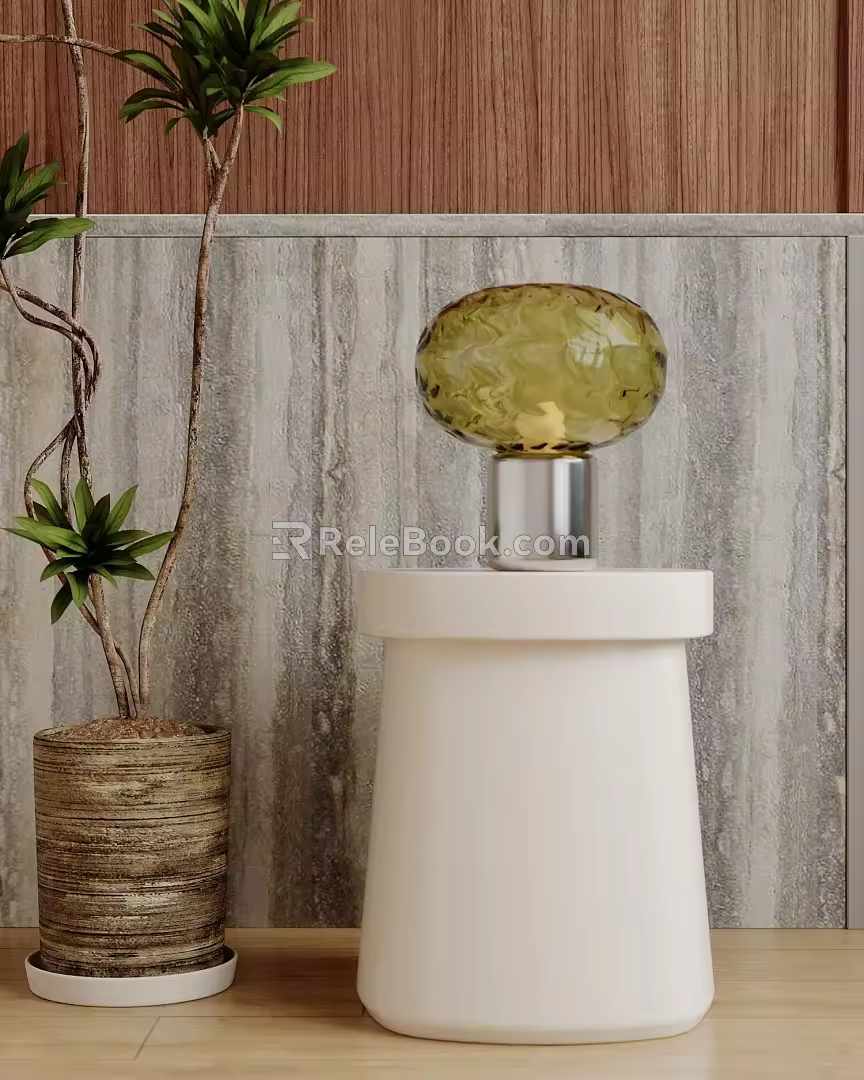 Table lamp table lamp side 3d model