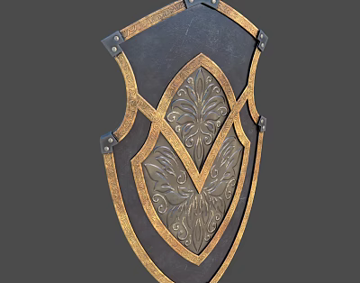 Great Knight Shield Modern Shield 3d model Great Knight Shield Modern Shield 3d model