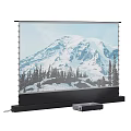 Projection Monitoring System With High Definition Projection Screen And Compact Projector
