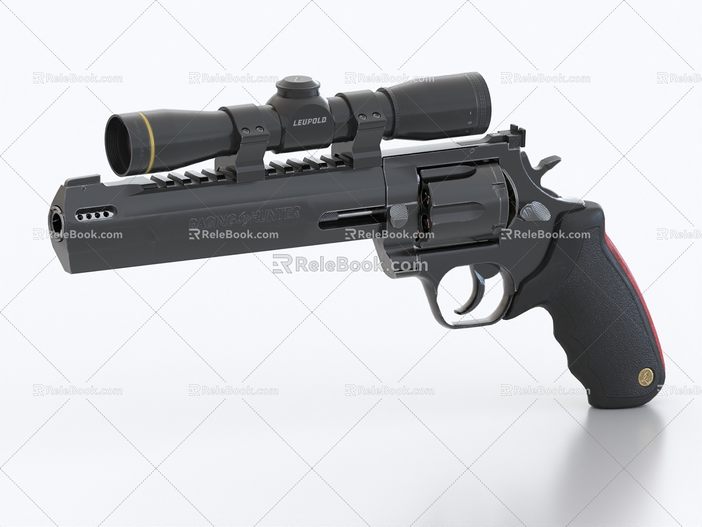 pistol gun gun weapon revolver 3d model