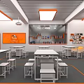 Modern Liquor Tobacco Store With Shelves Product Displays And Lighting