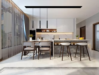 Bar area 3d model