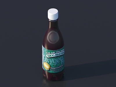 Modern Sauce Bottle 3d model