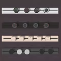 Modern socket slide rail wireless removable socket 3d model