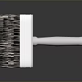 Durable Brown Bristle Cleaning Brush With White Handle And Ergonomic Grip
