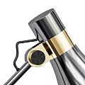 Modern Black And Gold Metallic Wall Lamps With Adjustable Arm Decorative Design