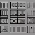 Various Decorative Fence Designs With Geometric Patterns And Ornate Details For Home Garden