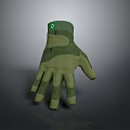 Green And Beige Textured Work Glove With Non Slip Grip And Comfortable Design For Daily Use