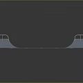Wooden Skateboard Ramp With White Railings And Metal Base On Black Background