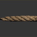 Rope pile rope hemp rope group rope life supplies construction supplies life-saving supplies 3d model