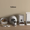 Pet Nest Feeder Cat Toilet Cat Food Automatic Litter Basin Cat Nest Cat Sleep 3d model