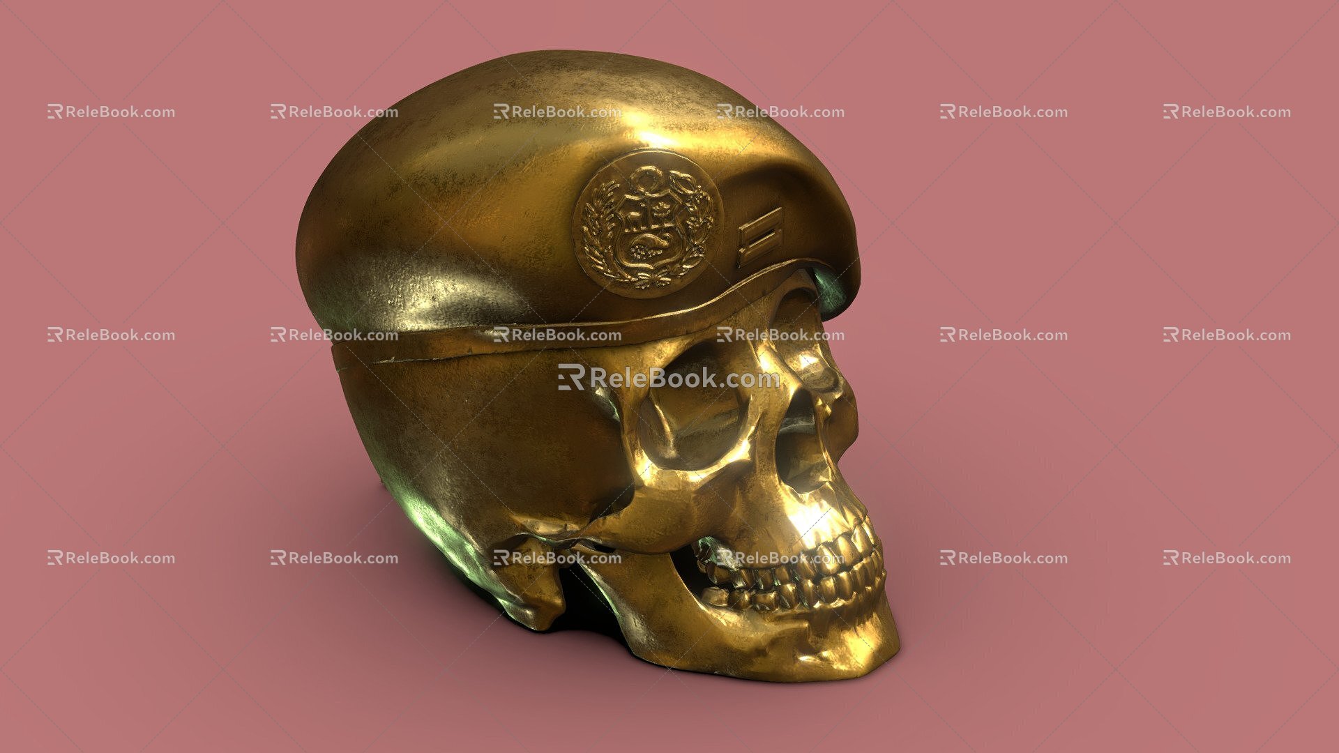 Peruvian Beret Skull 3d model