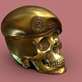 Peruvian Beret Skull 3d model