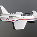 American Space Shuttle Model Featuring White Body Red Blue Stripes Windows Wings And Engine Details