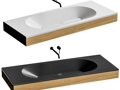 Integrated basin wash basin model