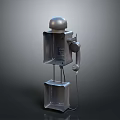 Vintage Coin Operated Public Telephone With Metal Body And Dial Design