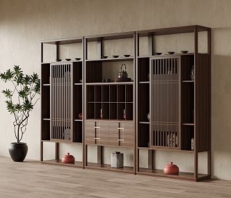 New Chinese Antique Rack 3d model