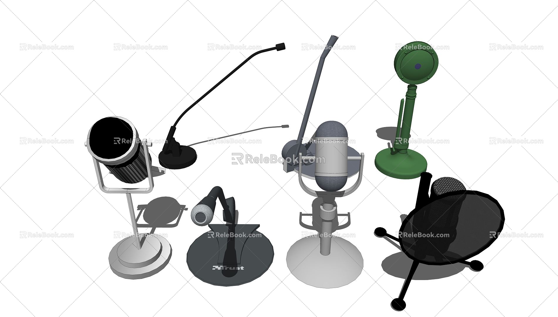 Modern Microphone Mike model