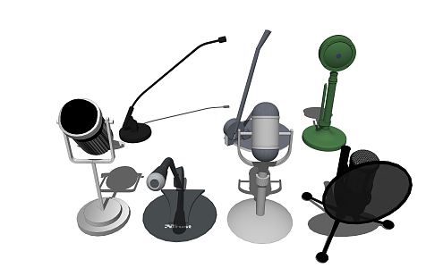 Modern Microphone Mike 3d model