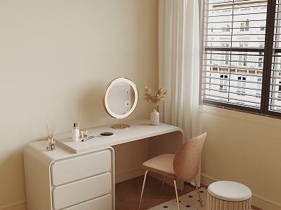 Modern Dresser Makeup Mirror model