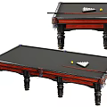 Wooden Billiard Tables Sports Equipment with Balls Cue Sticks and Triangle Rack Design