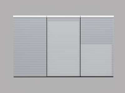 modern venetian blinds roller blinds curtain 3d model