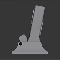 Silver Sculptured Desk Calendar With Carved Number 13 June Date And Server Base