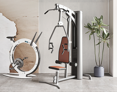 Modern Fitness Equipment 3d model