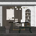 Modern study 3d model