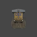 Functional Blue And Yellow Locomotive With CX Logo And Number 4821 Details