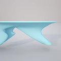 Modern Light Blue Outdoor Chair With Unique Sleek And Creative Structure 3d model