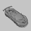 Black High Performance Racing Car with Aerodynamic Design Rear Wing Alloy Wheels And Sporty Decals