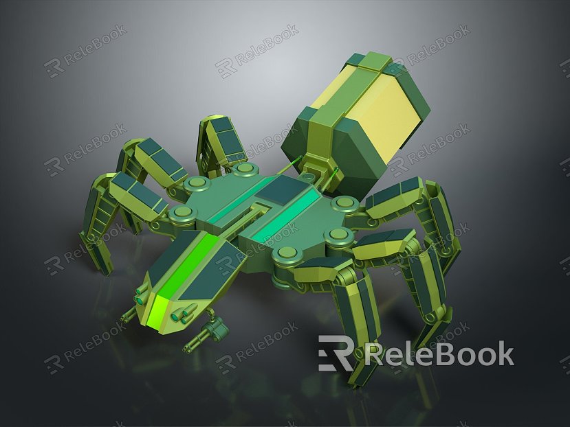 Mech tank mech insect mech spider crab machine crab mechanical crab mech crab model