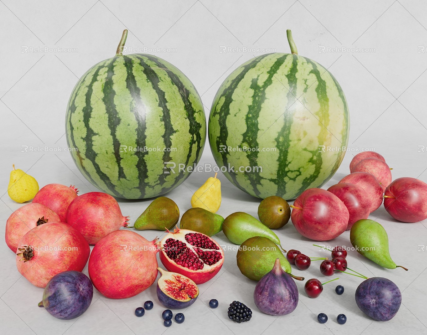 Modern fruit fruit food 3d model