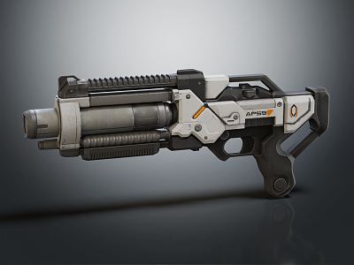 modern shotgun 3d model