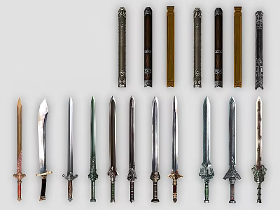 Game Character Weapon Weapon Sword 3d model Game Character Weapon Weapon Sword 3d model