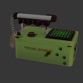 Shock Rat Trap With Green Case Paw Prints White Roller And Grid Platform