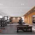 Modern Gym Interior with Treadmills Elliptical Machines and Spacious Layout For Fitness Training