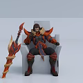 Game Character Cao 3d model