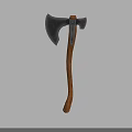 Sturdy Handcrafted Axe With Metal Head And Wooden Handle For Traditional Weapons