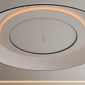 Modern Ceiling Design with Circular Layered Structure and Recessed Soft Lighting in Contemporary Interior
