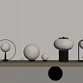 Spherical Table Lamp Wind Spherical Table Lamp 3d model