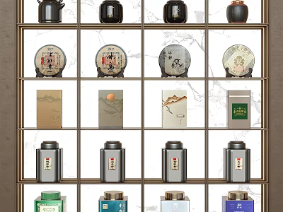 Various Traditional And Modern Ceramic Vessels With Decorative Patterns Displayed On Shelves 3d model