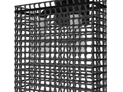 Modern Black Grid Metal Wall Light For Stylish Indoor Decorative Lighting 3d model